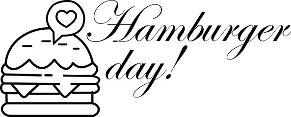 Hamburger Day Letterinng