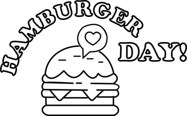 Hamburger Day Letterinng