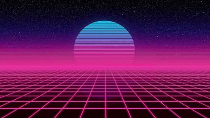 Retro futuristic vibes at 1980s music festival