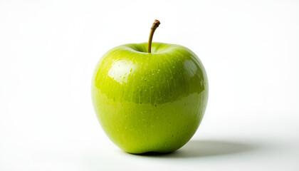 apple fruit, green apple fruit, image of green apple fruit on white background