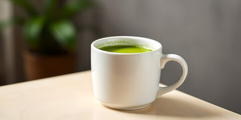 Fototapeta premium Hot drink matcha