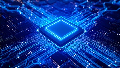 High-tech computer chip