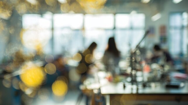 Blurred Lab Activity with Bokeh