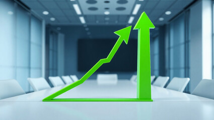 Fototapeta premium company growth graph