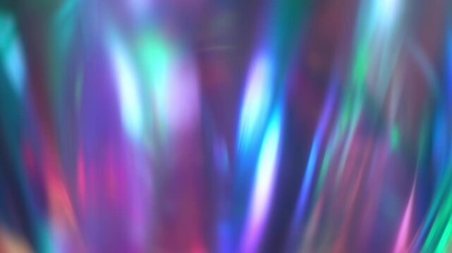Holographic glare overlay. Blurry rainbow light effect