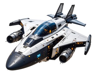 Futuristic spaceship (2)