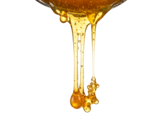 Transparent PNG of Dripping Golden Honey Liquid Sweet Syrup