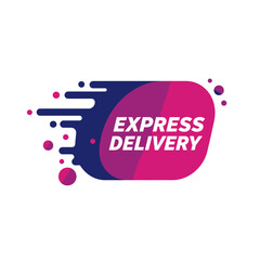 Modern, vibrant logo for express delivery service.