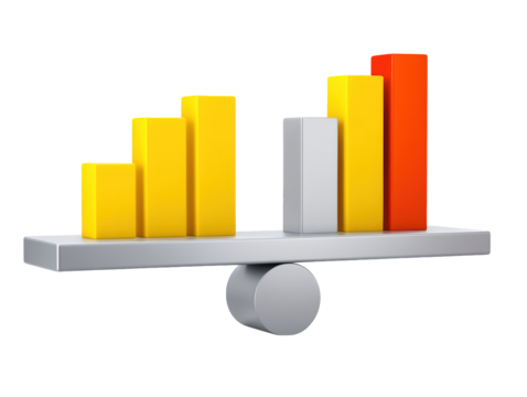 Comprehensive bar chart analysis, visualizing data insights for business growth and market trends in finance
