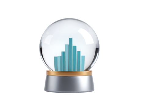 Captivating snow globe with a miniature city, whimsical winter wonderland scene