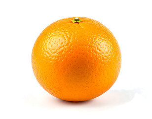 Orange on White Background