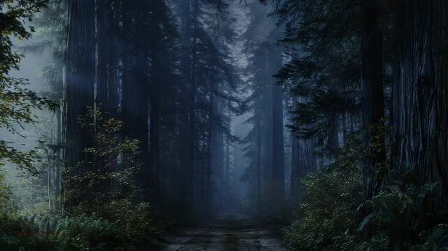 静寂の森への小径
