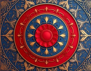Obraz premium Ornate decorative mandala design