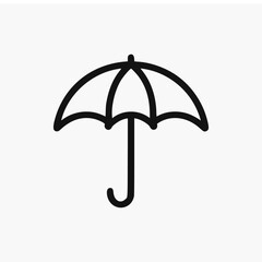 umbrella line icon