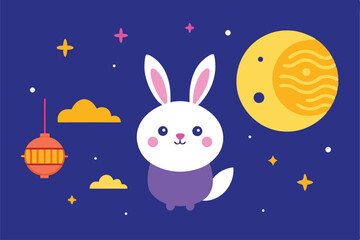 Modern Banner Set For Mid Autumn Festival Greeting Design Collection