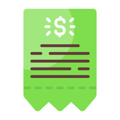 Invoice Modern Solid Style Icon
