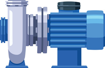 Industrial station for water pumping