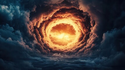 Time rift opening in the sky, futuristic and medieval landscapes colliding, chaotic energy swirling at the epicenter
