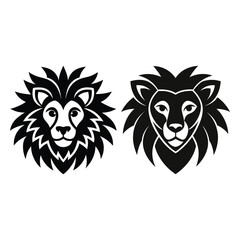 Vectoral Image of Lion Head Logos