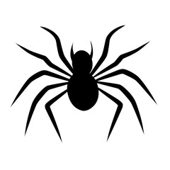 spider silhouette vector