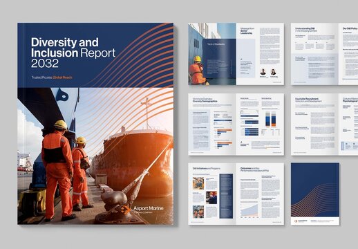 Diversity & Inclusion Report Template for Corporate Governance Brochures & Whitepapers