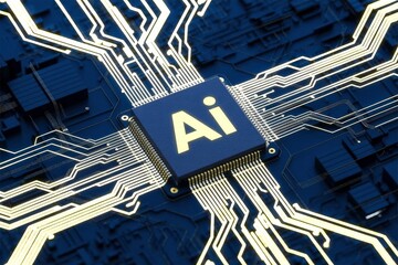 Electronic circuit board with ai processor