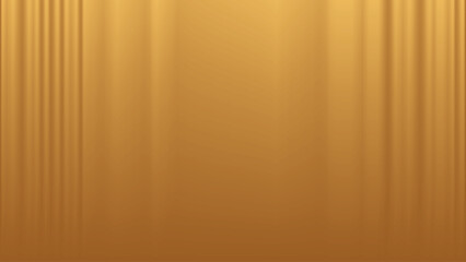 Gold abstract blurred gradient background with curtain pattern. Vector illustration.