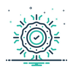 Mix icon for quality standards