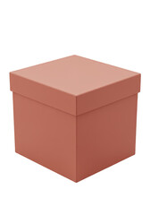 3D Isolated Brown Box Gift Package Container for Shipping