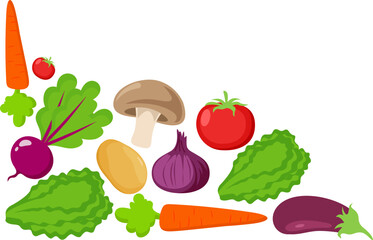 Vegetable Corner Illustration