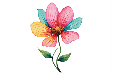 Retro Groovy Flowers Bundle | 70s Inspired Floral Clipart Set
