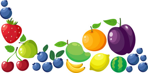 Fruits Corner Illustration