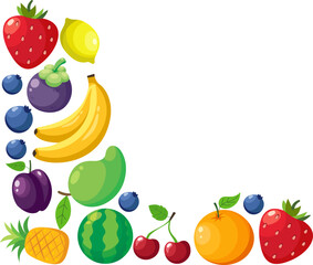 Fruits Corner Illustration