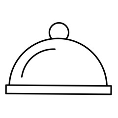 Fototapeta premium food cover icon vector