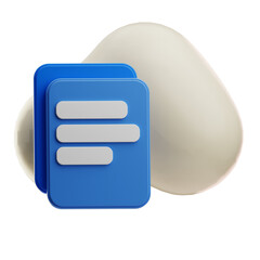 Digital Notepad Icons with Stone Background