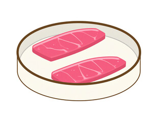 シャーレに入った人工培養肉