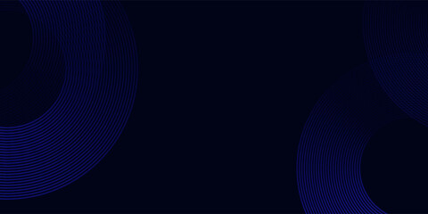 Abstract Blue Concentric Circles on Dark Background – Minimalist Geometric Art for Modern Tech, Web Design, and Digital Projects