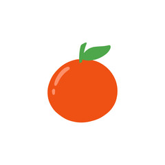 orange fruit cartoon design illustration