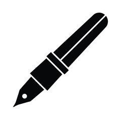Fountain Pen Icon Outline Vector Illustration