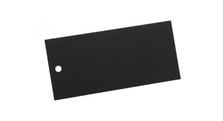 Black Rectangle Shape Isolated Design Background Empty Tag Label