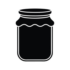 Jam Jar Icon Outline Vector Illustration