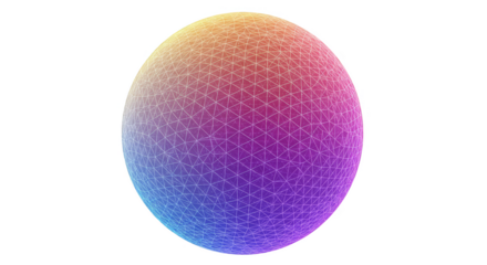 Abstract Colorful Sphere Gradient Patterned Background Geometric Shape