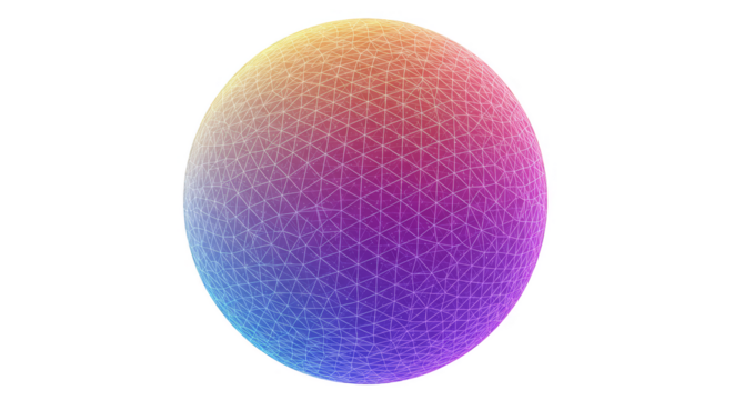 Abstract Colorful Sphere Gradient Patterned Background Geometric Shape