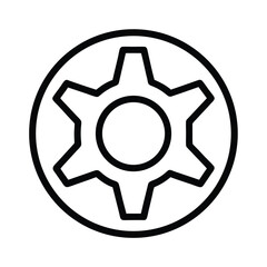 Preferences Icon Outline Vector Illustration
