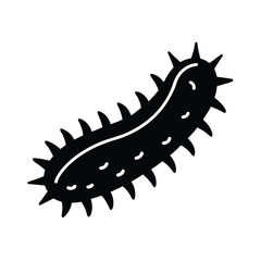 Sea Cucumber Icon Outline Vector Illustration