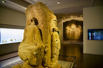 Buddhist Rock Carvings Inside Buyeo National Museum