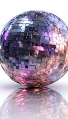 Shiny disco ball reflection