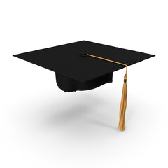 Graduation Cap Education Achievement Symbol 3d transparent background png