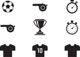 Black Sport Silhouette Set

