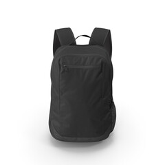 Naklejka premium Black Backpack Travel Gear Everyday Carry Urban Style 3d transparent background png